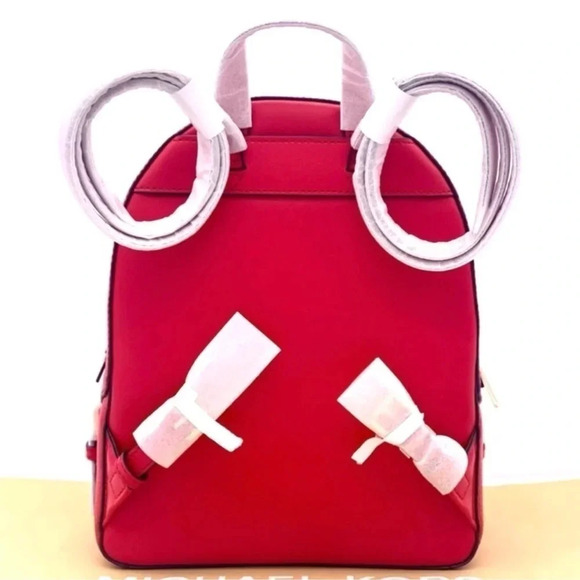 Michael Kors Jaycee Medium Backpack Bright Red/Gold